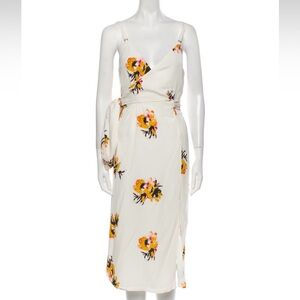 A.L.C. Dress Alc Marin silk Floral Wrap Dress Size 2